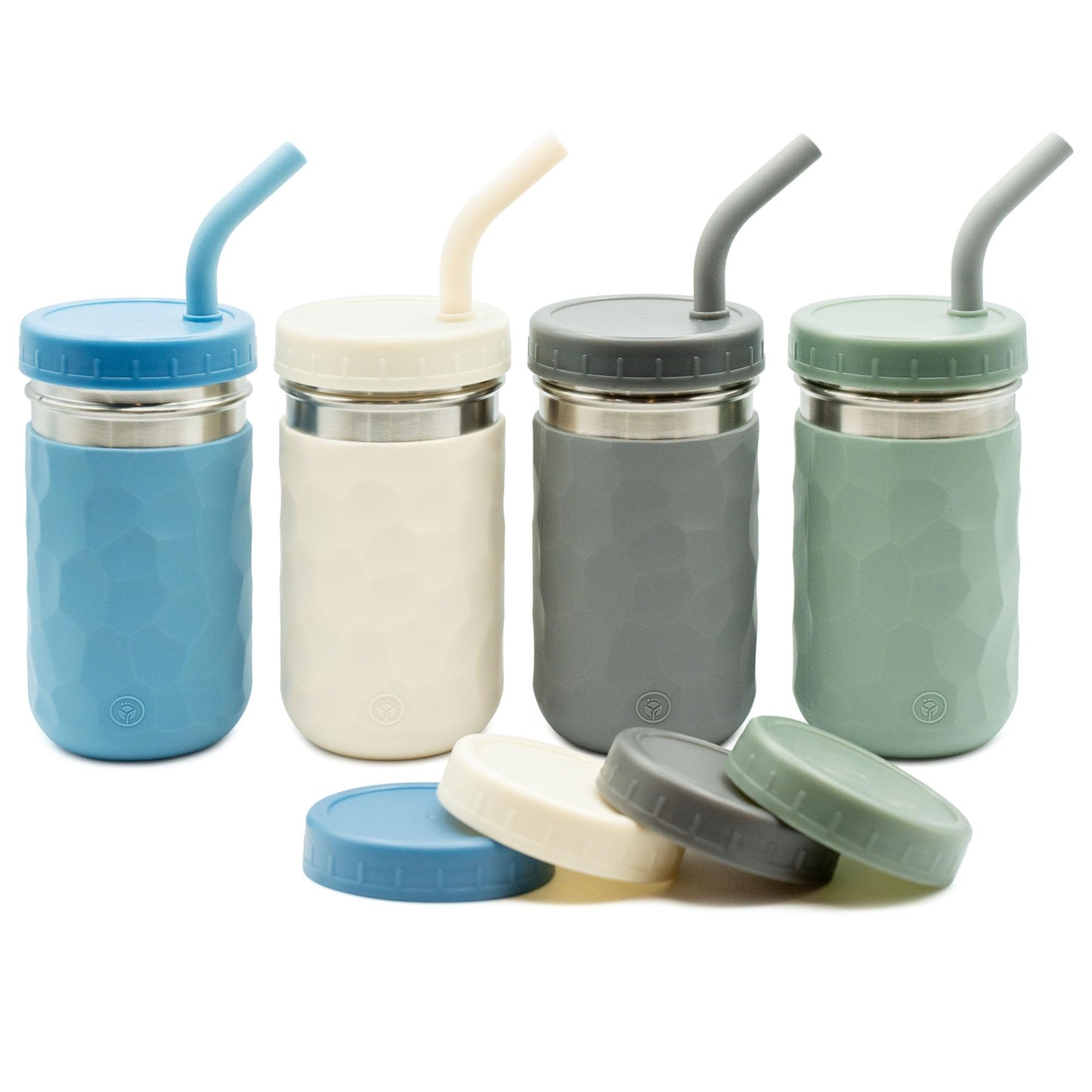WeeSprout 2 en 1 - Vasos para niños, acero inoxidable, taza con pajita, 2 unidades, 354.88 ml