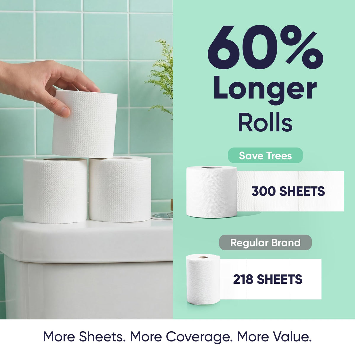 Papel Higiénico de Bambú Cloud Paper Blanco 3 Capas Orgánico Sin Plástico Vegano Certificado FSC