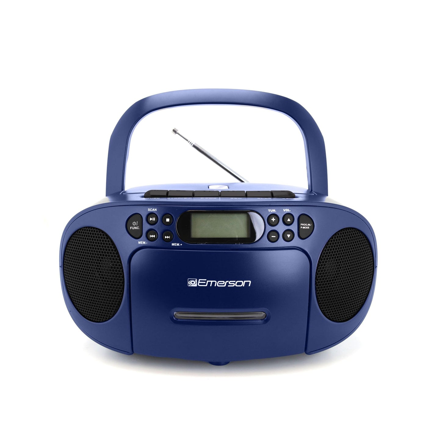 Reproductor de CD Emerson Negro con Cassette y Radio Am/FM Sistema Estéreo Portátil