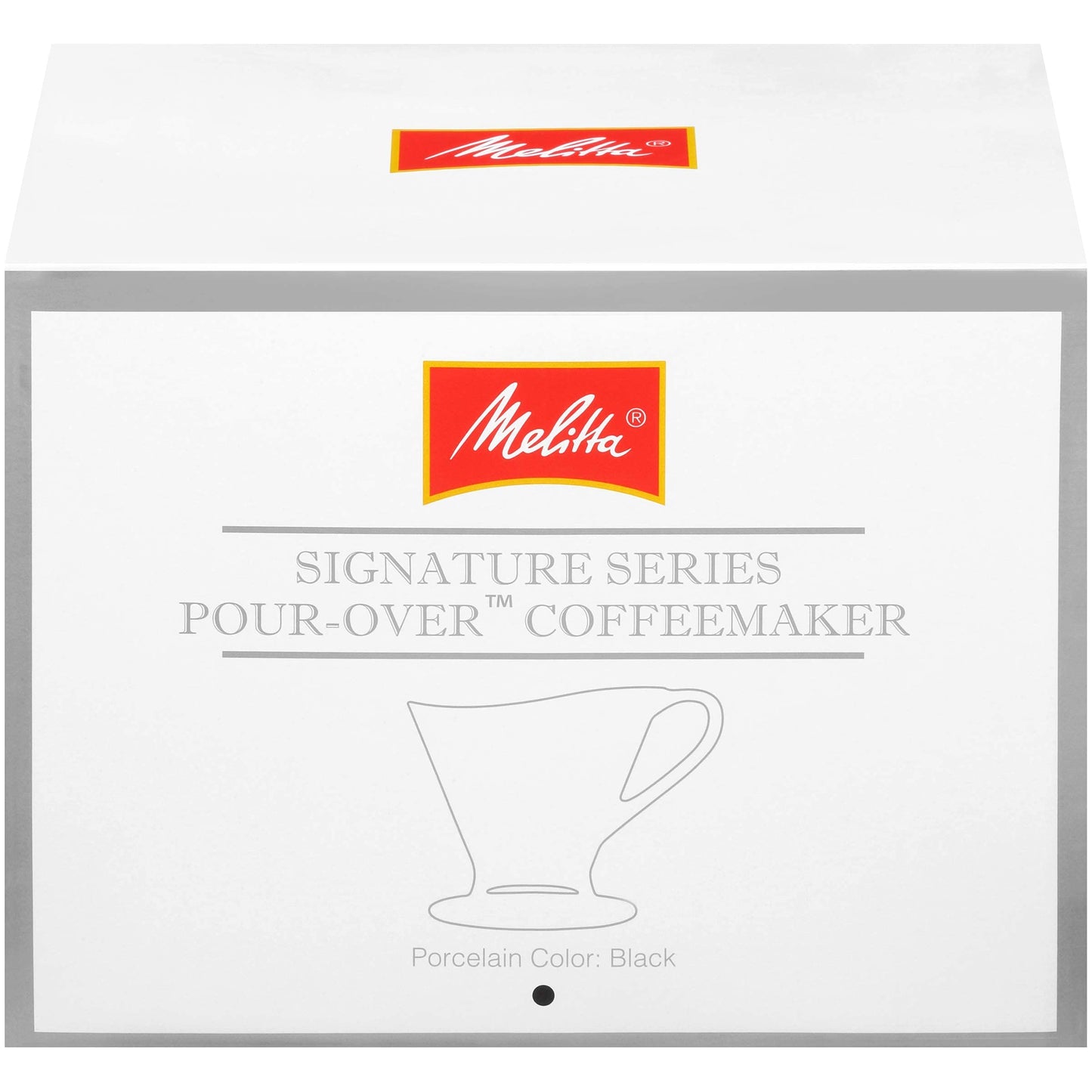 Cafetera Melitta Negro Brillante con Cono de Vertido 1 Taza