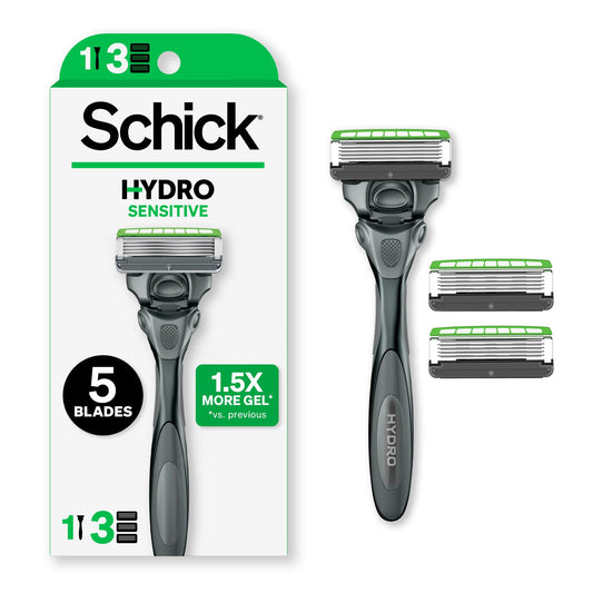 Schick Hydro 5 Mens Sensitive Razor Value Pack