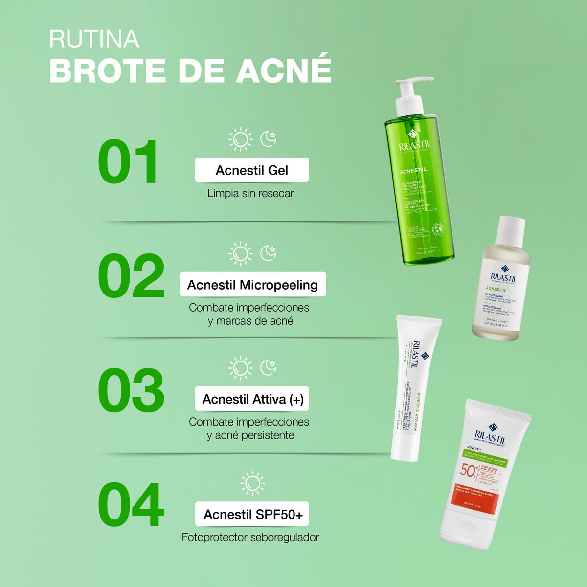 Acnestil Gel Purificante 400ml Rilastil.