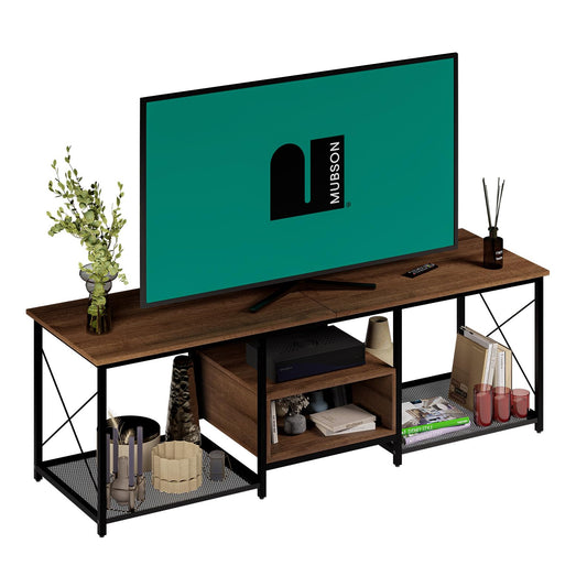 Mueble para TV MUBSON Cafe con 5 Repisas para Consolas y Decoración