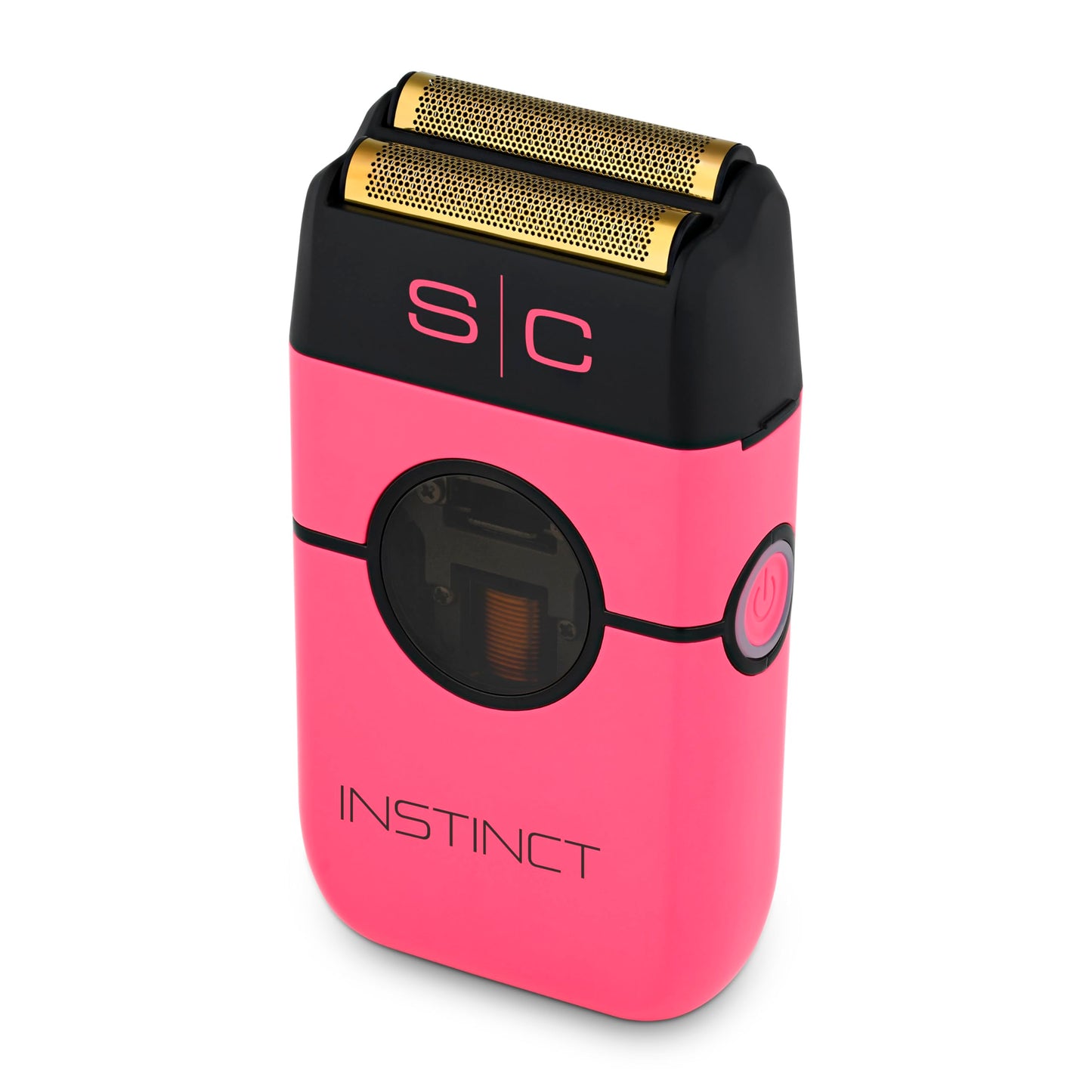 StyleCraft Instinct - Afeitadora de doble lámina de metal con control intuitivo de par IN2, recargable USB-C (rosa)