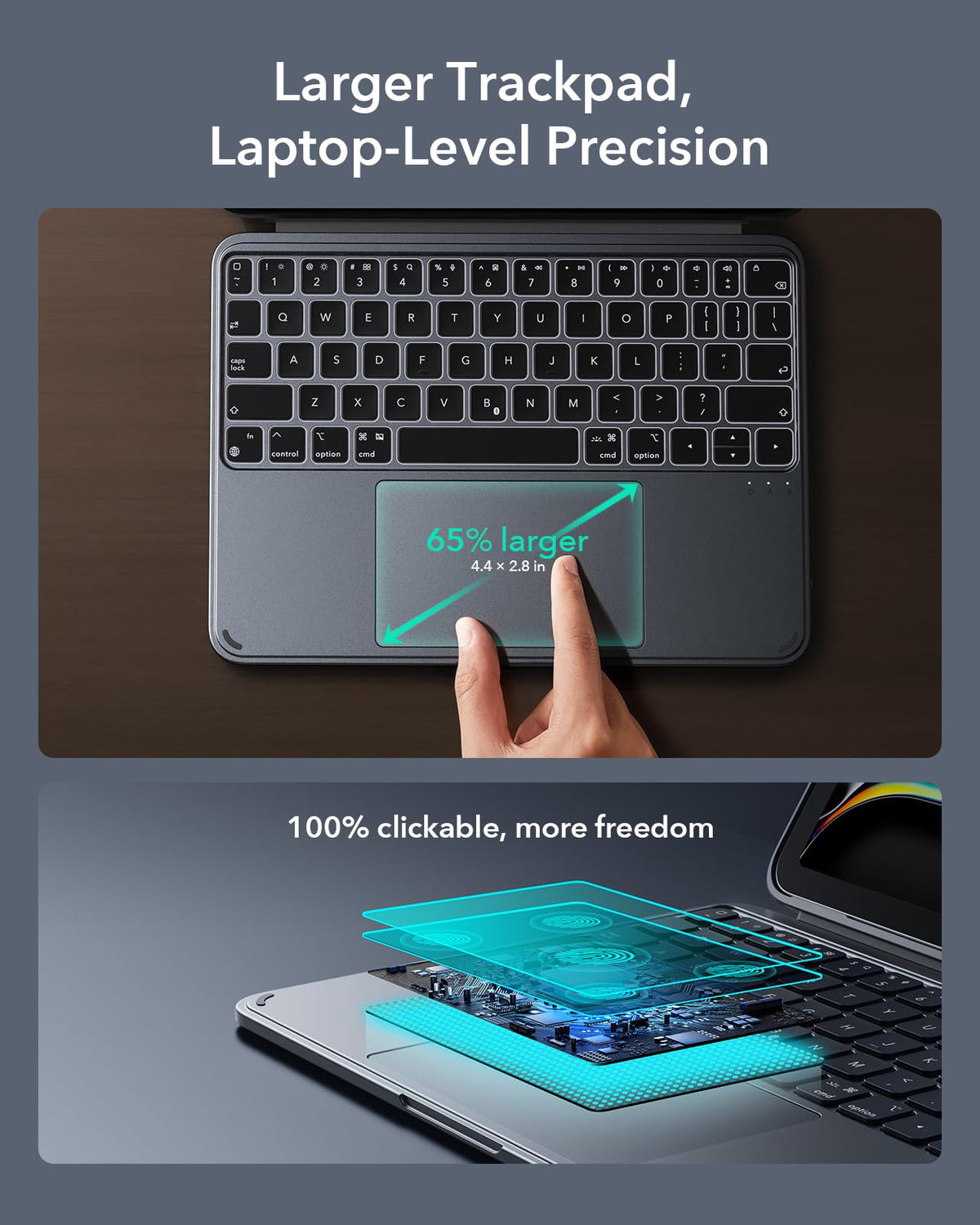 Funda con Teclado ESR iPad Pro 11" Soporte Multiángulo