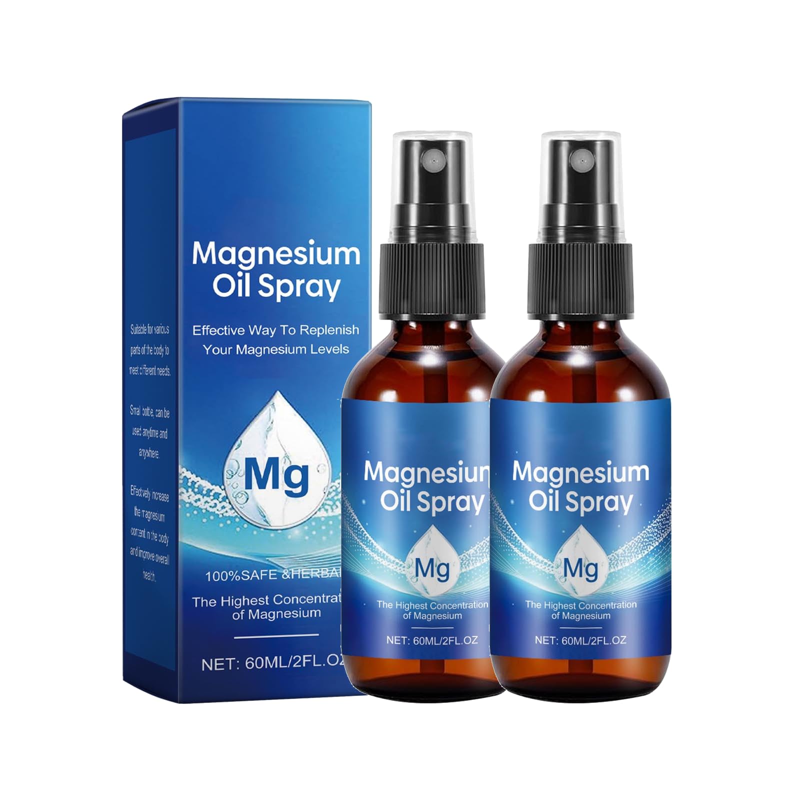 Spray Natural Orgánico de Aceite de Magnesio para Mejorar el Sueño - 60ml