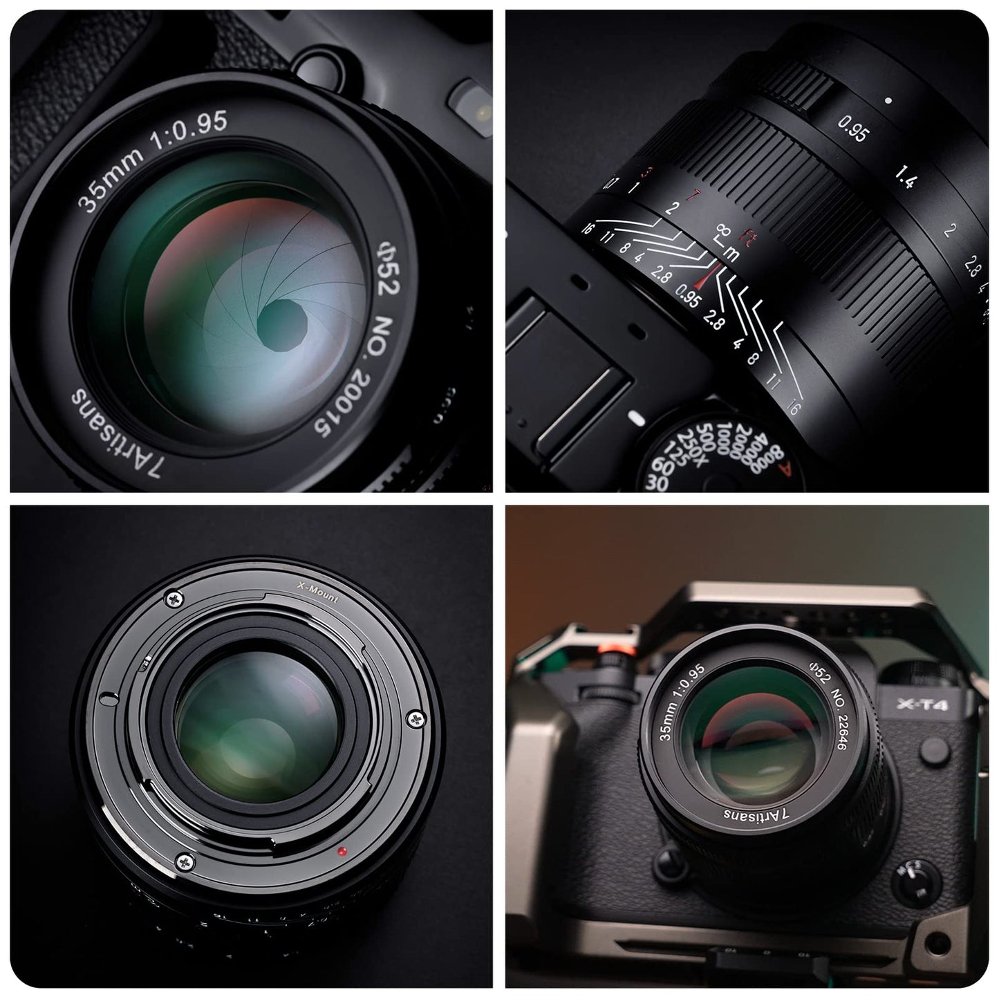 Lente Compacta 7artisans Negro Apertura Grande para Cámaras Nikon Z6 Z7 Z50