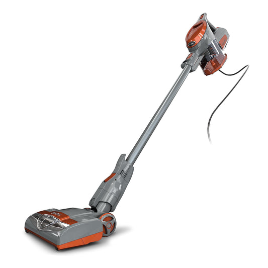 Aspiradora Shark Rocket Gris Naranja sin Bolsa con Cable y Dirección Giratoria para Limpieza de Alfombras y Suelos Duros