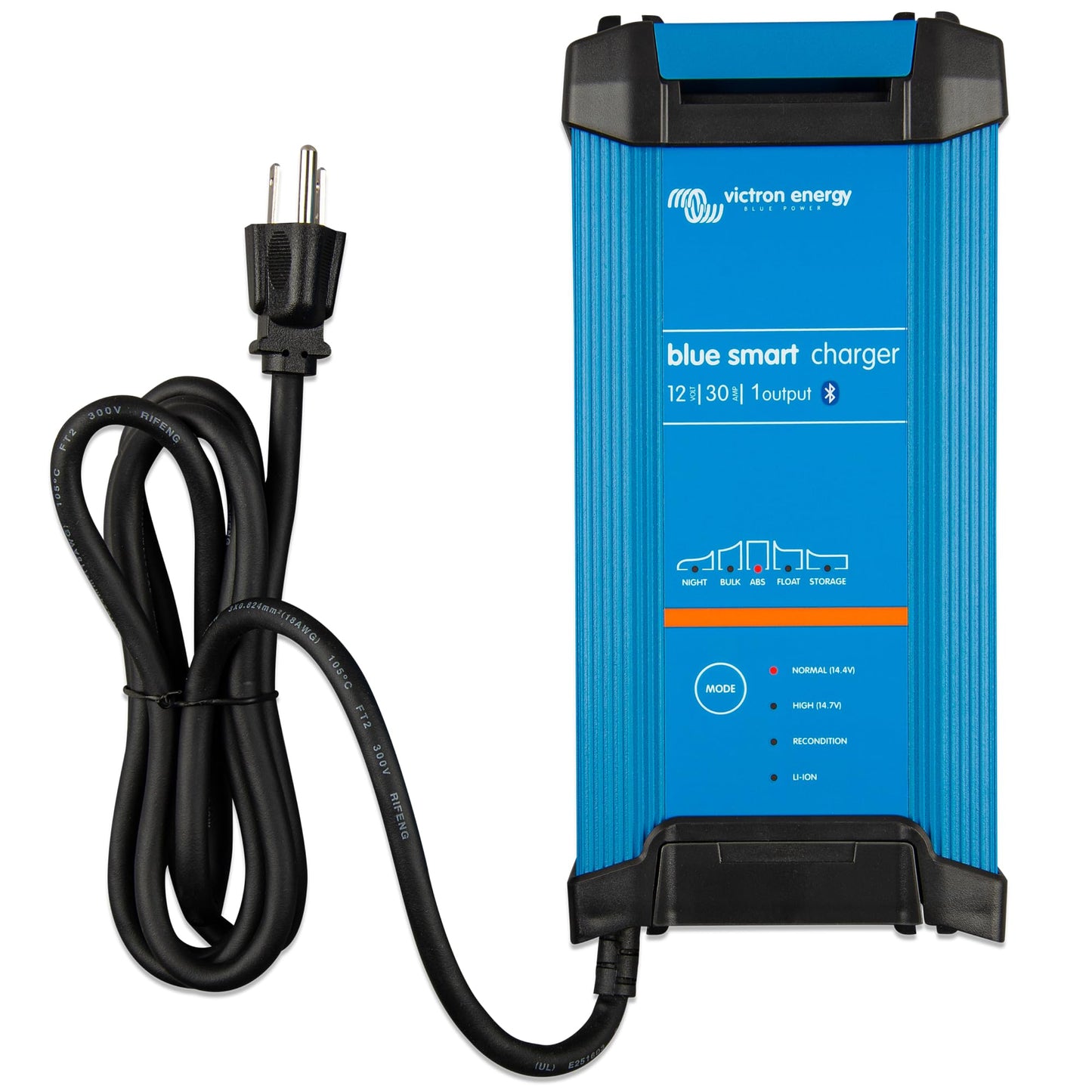 Victron Energy Blue Smart IP22 - Cargador de batería Inteligente para Coche, 12 V, 30 A, Cargador de Flotador y Goteo y desulfador para Motocicletas, ATV, RV, Litio y baterías de Ciclo Profundo