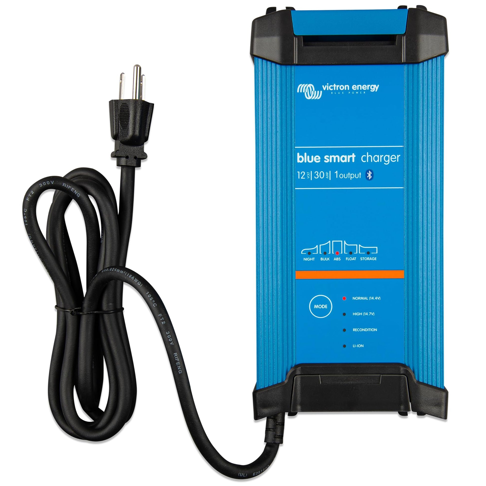 Victron Energy Blue Smart IP22 - Cargador de batería Inteligente para Coche, 12 V, 30 A, Cargador de Flotador y Goteo y desulfador para Motocicletas, ATV, RV, Litio y baterías de Ciclo Profundo