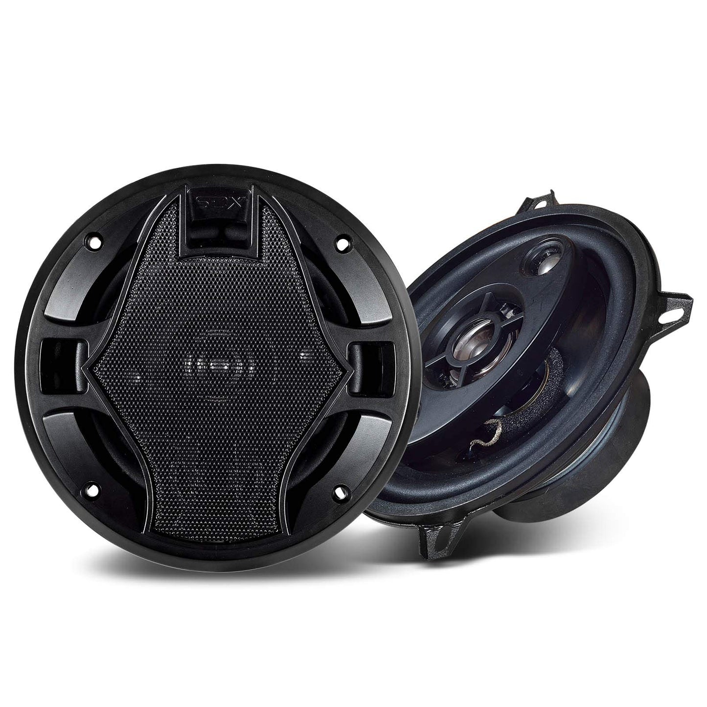 SONDPEX - Altavoces para coche de 5.25 pulgadas, par de 4 vías, altavoces de puerta de 5.25, altavoces coaxiales para coche, sistema de altavoces estéreo para coche, altavoz de audio para coche
