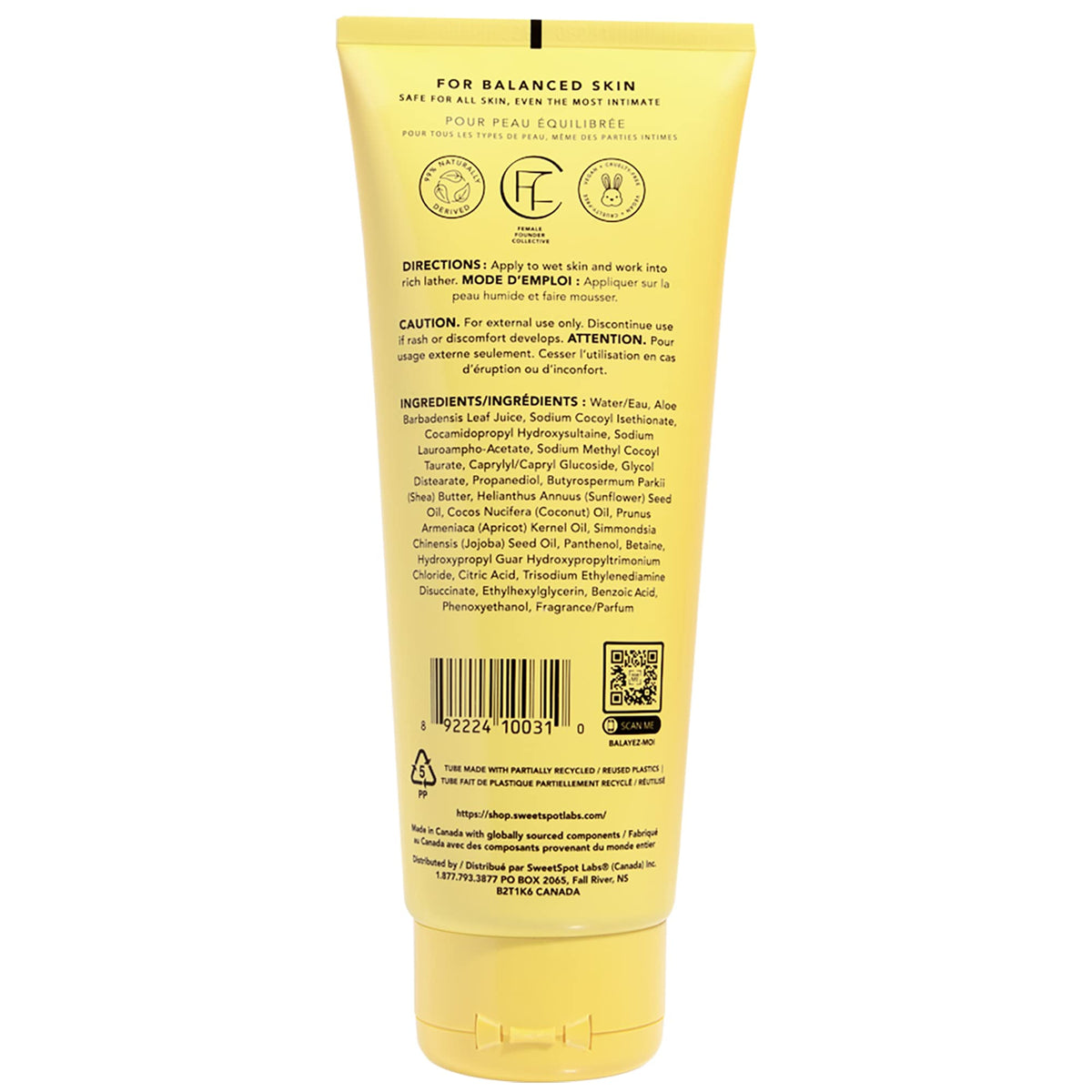 SweetSpot Labs, Natural y pH equilibrado, suave gel para el cuerpo femenino, 8 onzas líquidas, 236.58ml (8oz)