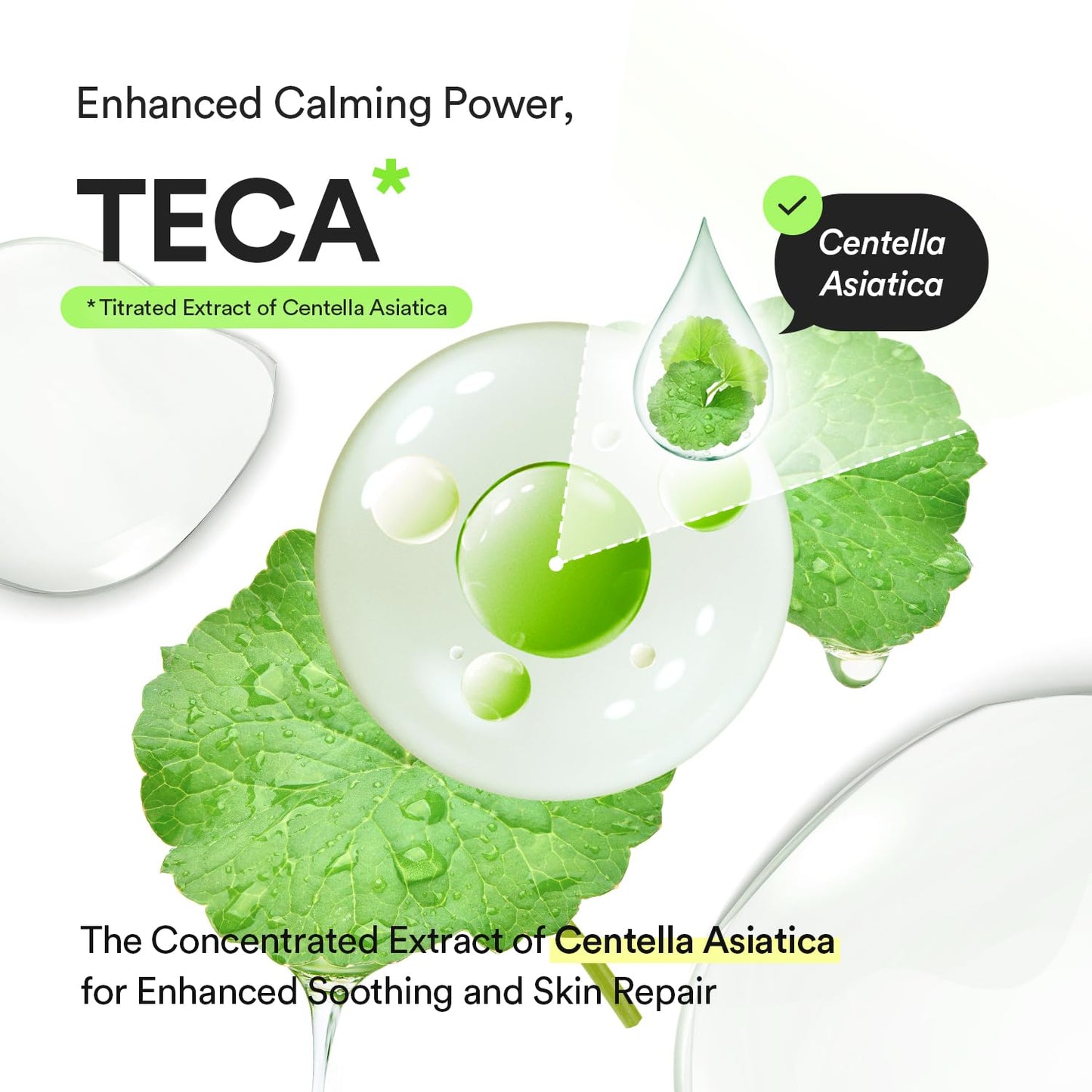 Suero en cápsulas Heartleaf Teca Calming Drop 1.69 fl oz Calma, piel áspera, piel sensible, refrescante
