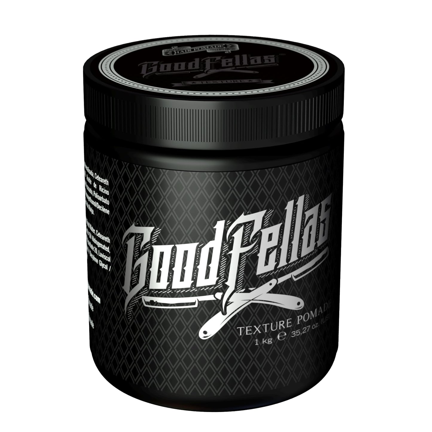 GOOD FELLAS Pomada Texturizada para Cabello Base de Agua 1 kg, Fijación Fuerte con Acabado Mate