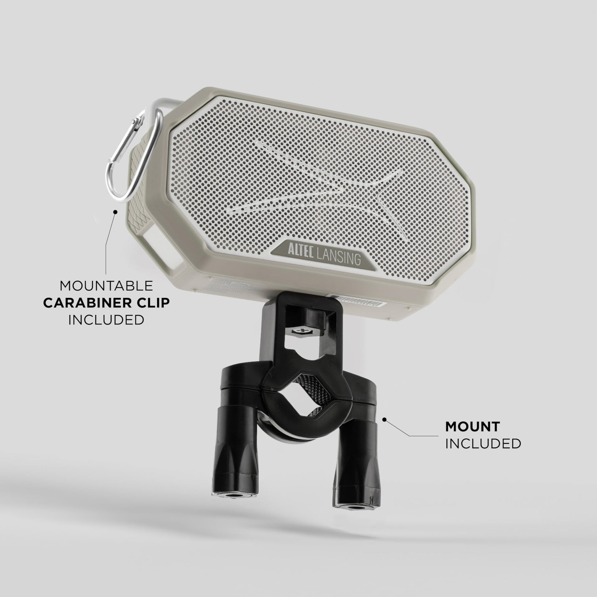 Altec Lansing - Altavoz Bluetooth portátil HYDRAMINI 2.0, IP67 impermeable, altavoz portátil, tiempo de reproducción de 12 horas, emparejamiento inalámbrico, carga rápida USB-C, Bluetooth magnético,