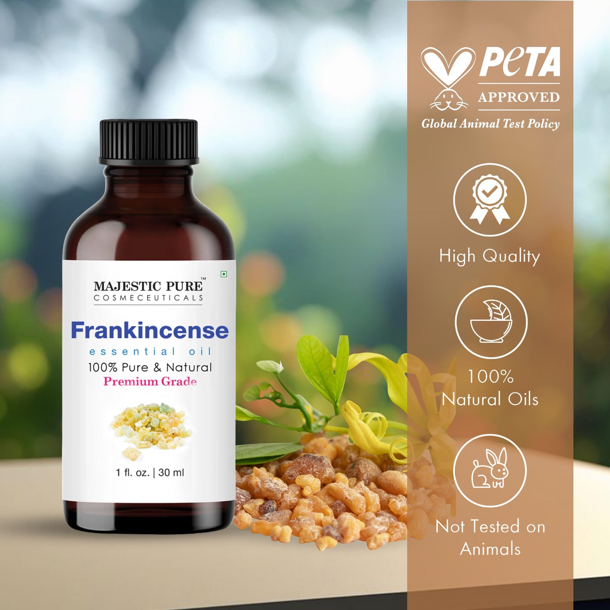 Majestic Pure Frankincense Essential Oil, Pure and Authentic - 1 fl Oz
