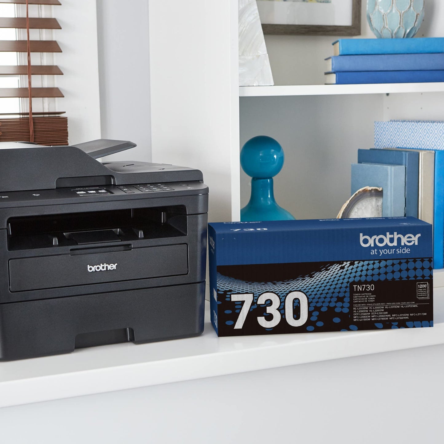 BROTHER Carbrt3720, Tóner Tn730 Laser Monocromático Negro Productos De Oficina, Negro (Black), Única