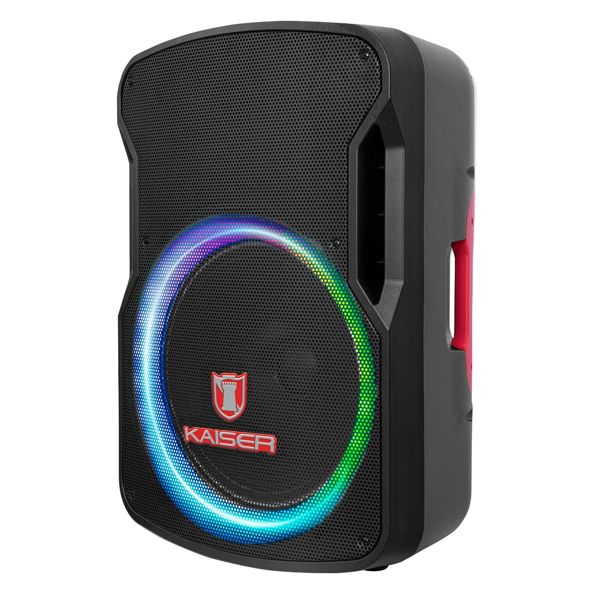 Kaiser Bocina Amplificada Inalámbrica con Micrófono Kit de Bocina Amplificada Inalámbrica Profesional 15" Pulgadas15.000 W PMPO con Bluetooth, Micrófono y Luz Multicolor MSA-7515MX