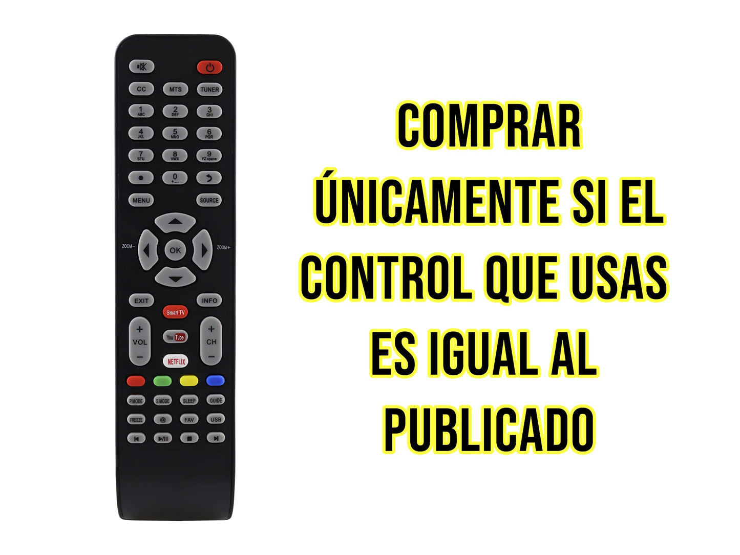 Control Remoto Pioneer Smart TV reemplazo RC199G 06519W52PI01 06-519w52-pi01