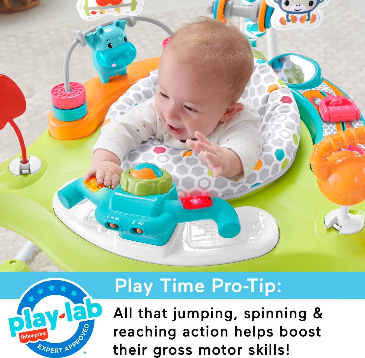 Silla Saltarina Fisher-Price Diversión En El Gimnasio para Bebés