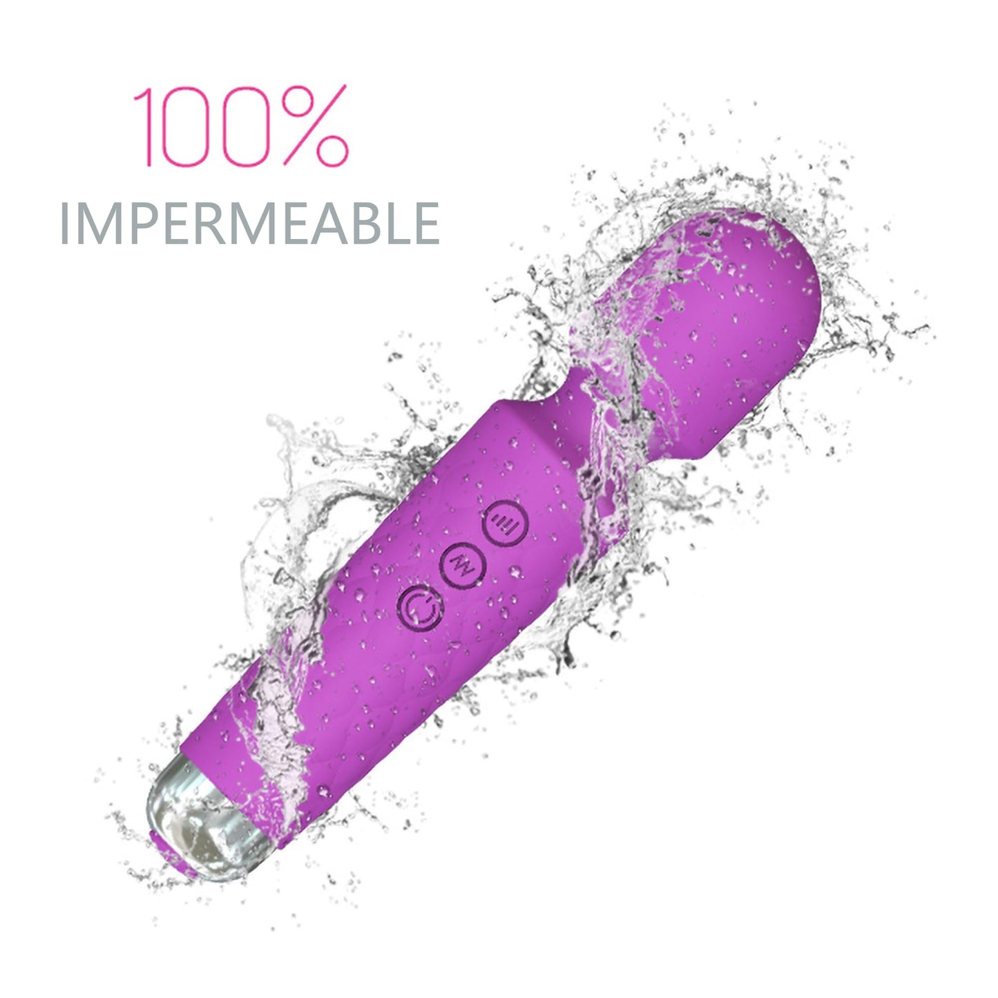 Vibradorador Inalámbrico de Silicona Rosa con 20 Modos de Vibración y 8 Velocidades para Mujer