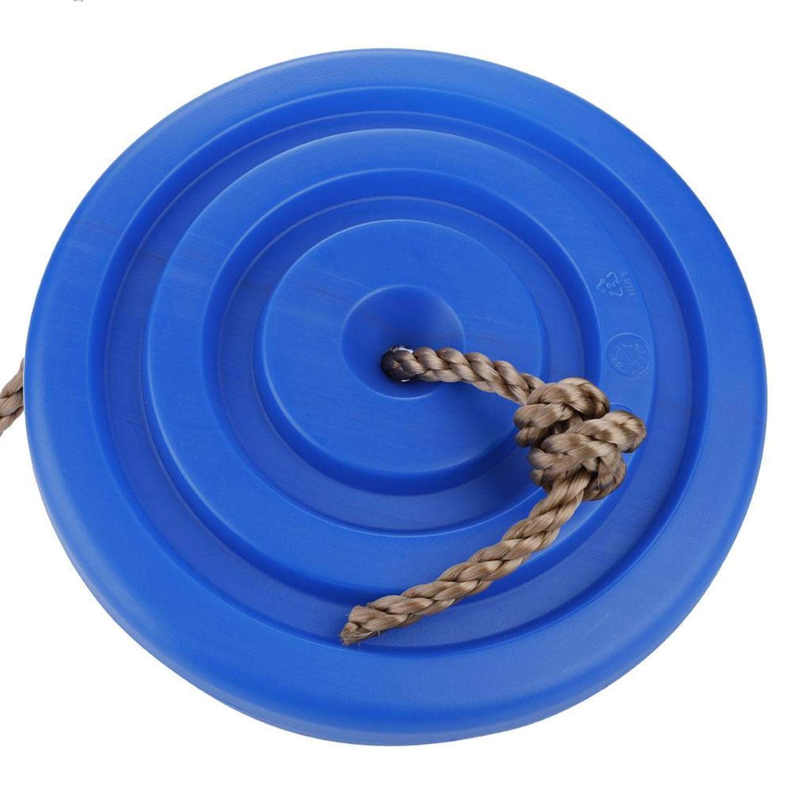 Columpio de Disco Okuyonic Azul de Cuerda Redonda para Actividad al Aire Libre