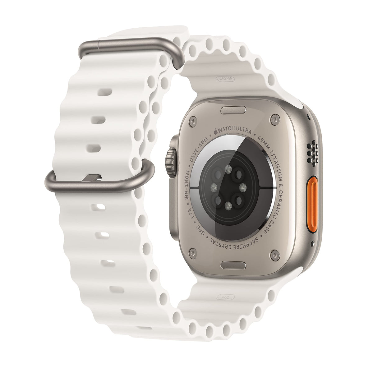 Reloj Apple Ultra Titanio Correa Ocean Blanca Reacondicionado Premium