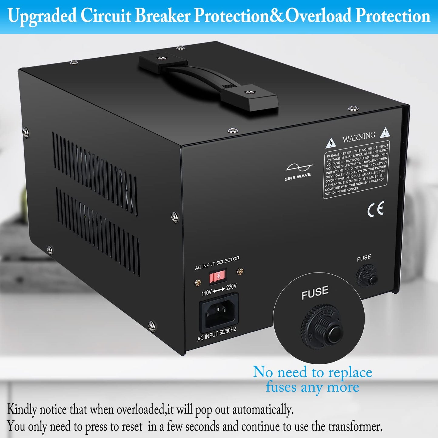 Transformador de Voltaje YaeCCC 3000VA 110V/220V CA-CA 3000VA
