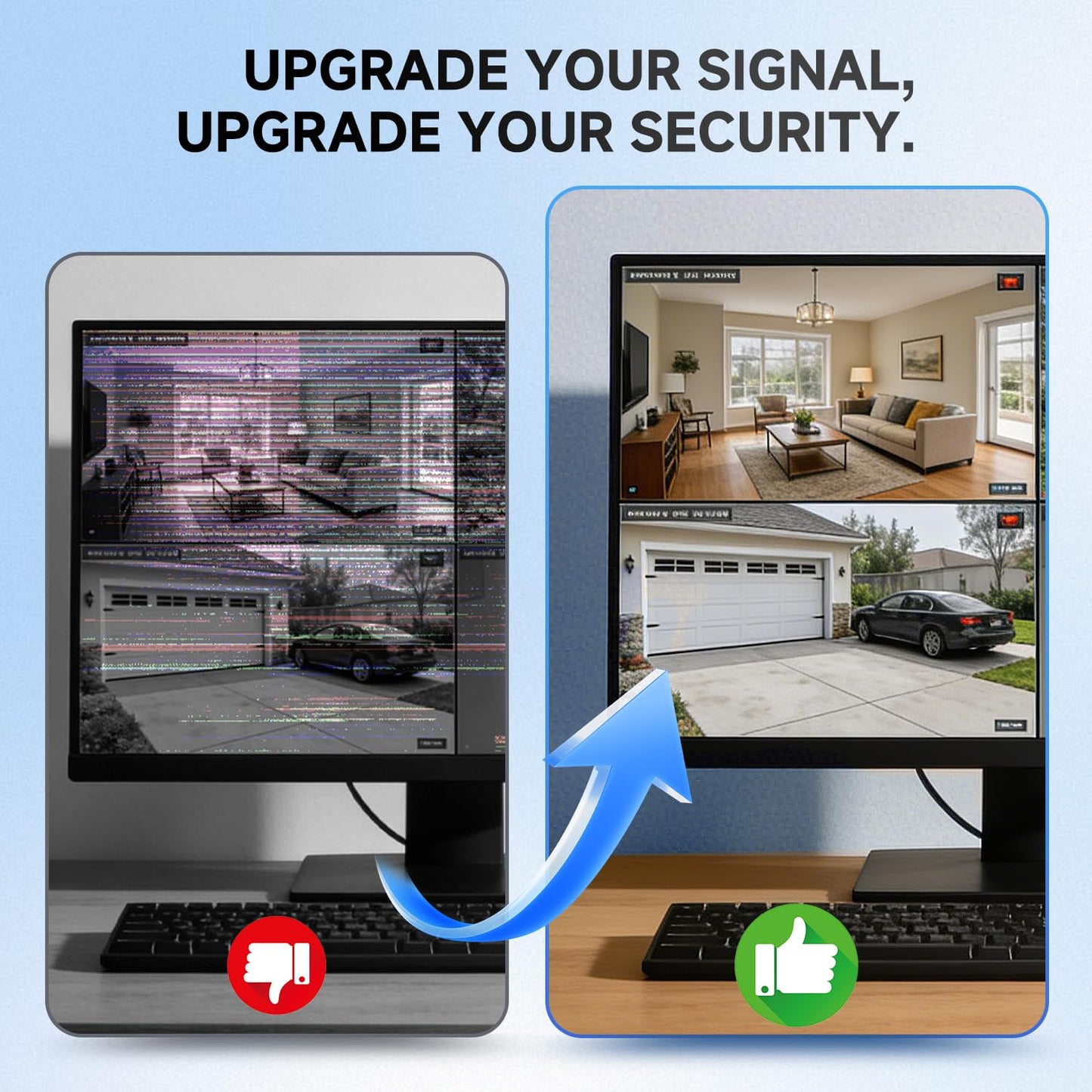 ANLINK 300 pies (91 metros) 4K 8MP 5MP 2MP 1080P Cable de vídeo y alimentación BNC, cable Mini RG59 para sistemas de cámara de seguridad CCTV, con conector BNC, adaptador RCA, clips de cable