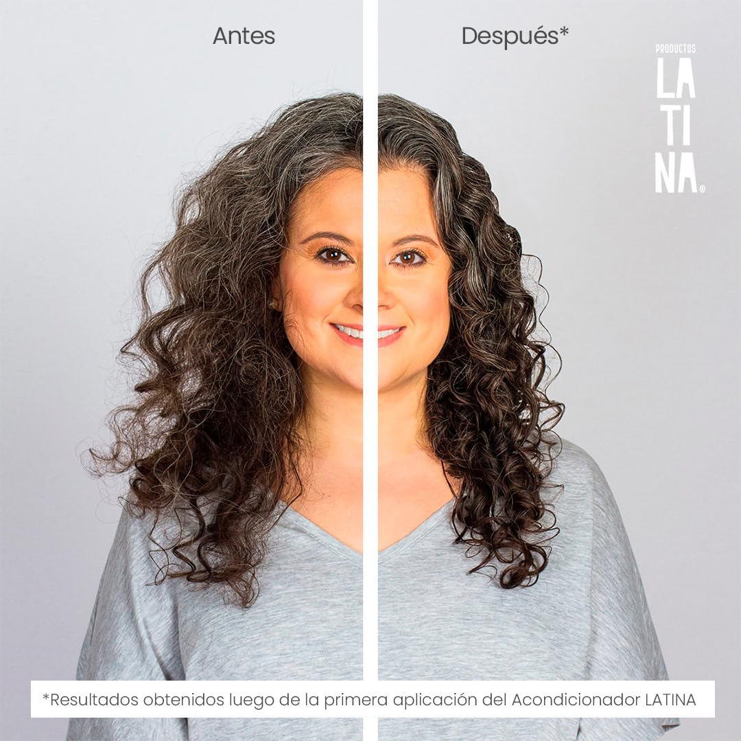 LATINA® | Acondicionador Anti Frizz Cabello | Crema para Peinar Repara y Proteje - Activador de Rizos | Belleza Mujer - Complementar con Tratamiento para Cabello Maltratado