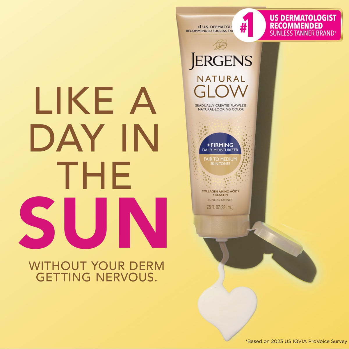 Jergens Loción Corporal Natural Glow Fair to Medium, 221 ml