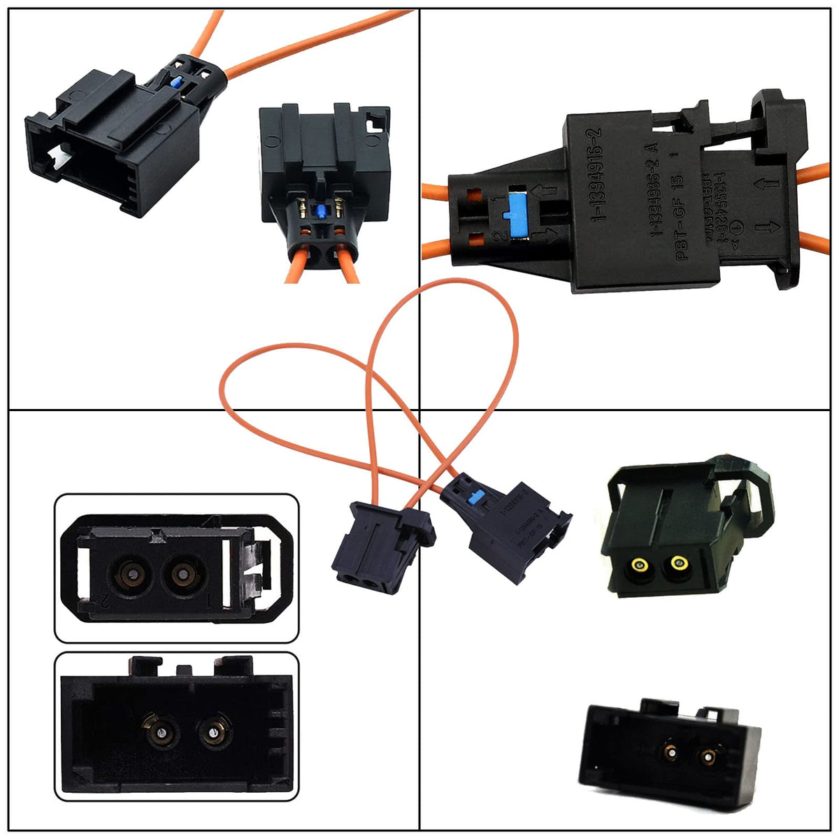 Adaptadores Ópticos Universales Airlxf Mercedes BMW Audi Porsche SOS FIX (13,5 cm) Paquete de 2