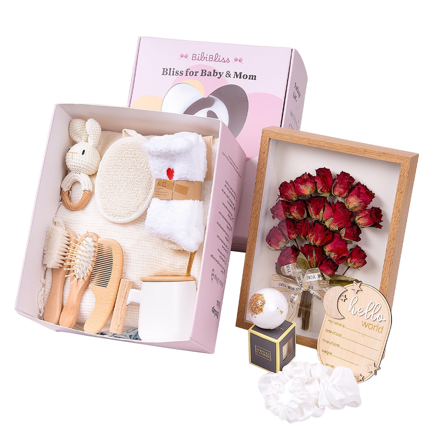 BIBIBLISSBABY - Regalo de lunes para mujer, paquete de 17 piezas para el cuidado de mamá después del bebé, regalos de embarazo para madres primerizas, después del nacimiento y posparto esenciales para