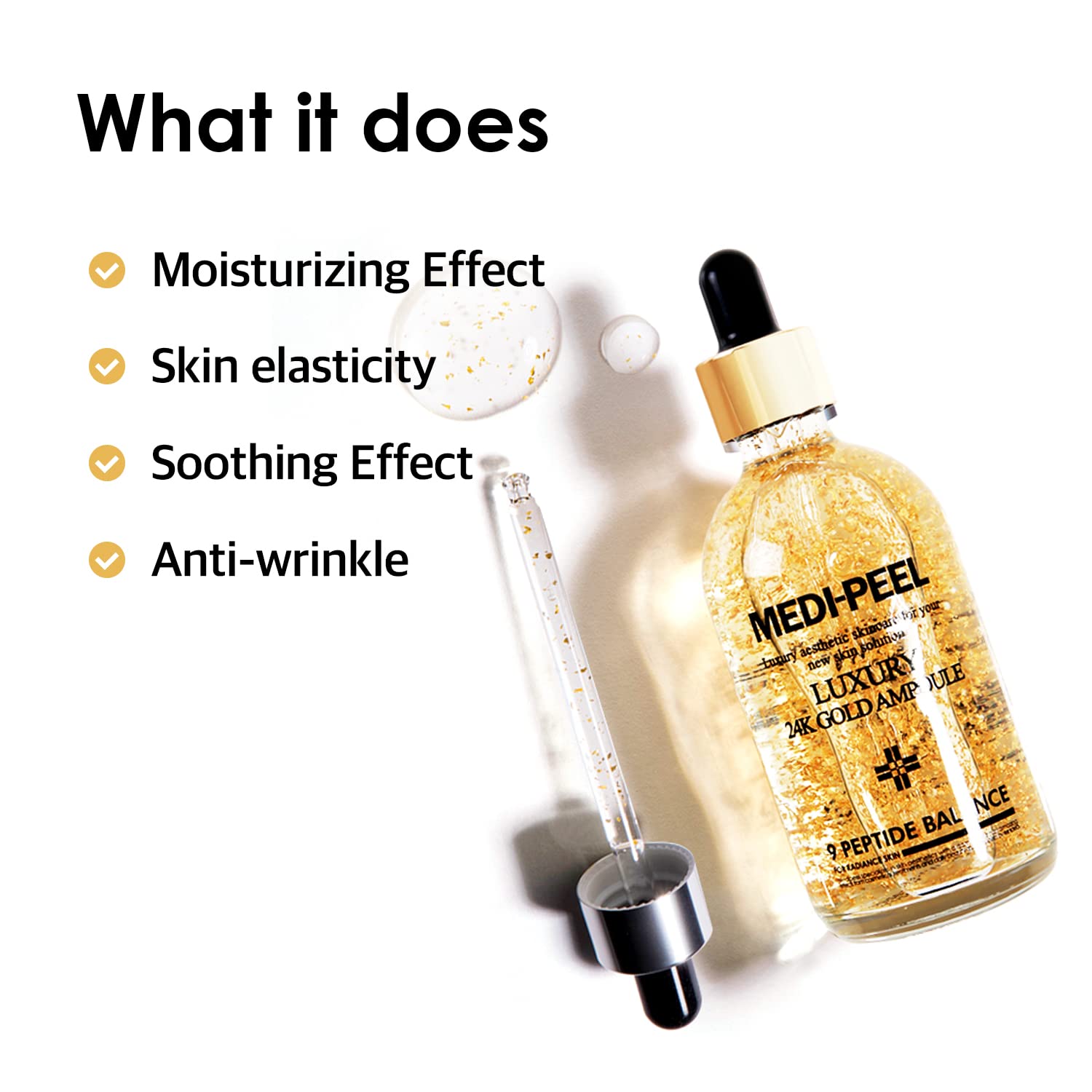 Medi-Peel Pure Gold 24K Ampolla 100 ml – Cuidado de la piel antienvejecimiento antiarrugas