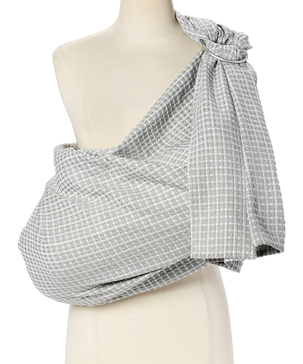 Hip Baby Wrap Ring Sling Baby Carrier for Infants and Toddlers (Kiwi Honeycomb)