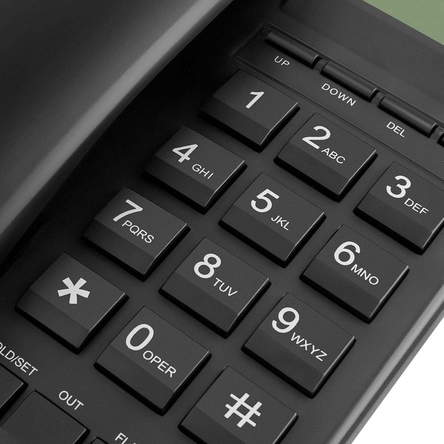 STEREN Teléfono alámbrico con Teclado Grande Tel-225