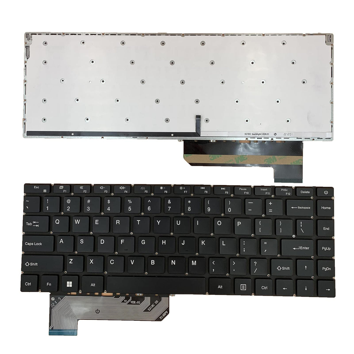 Teclado Portátil Siakoocty Retroiluminado Repuesto Gateway Ultra Delgado