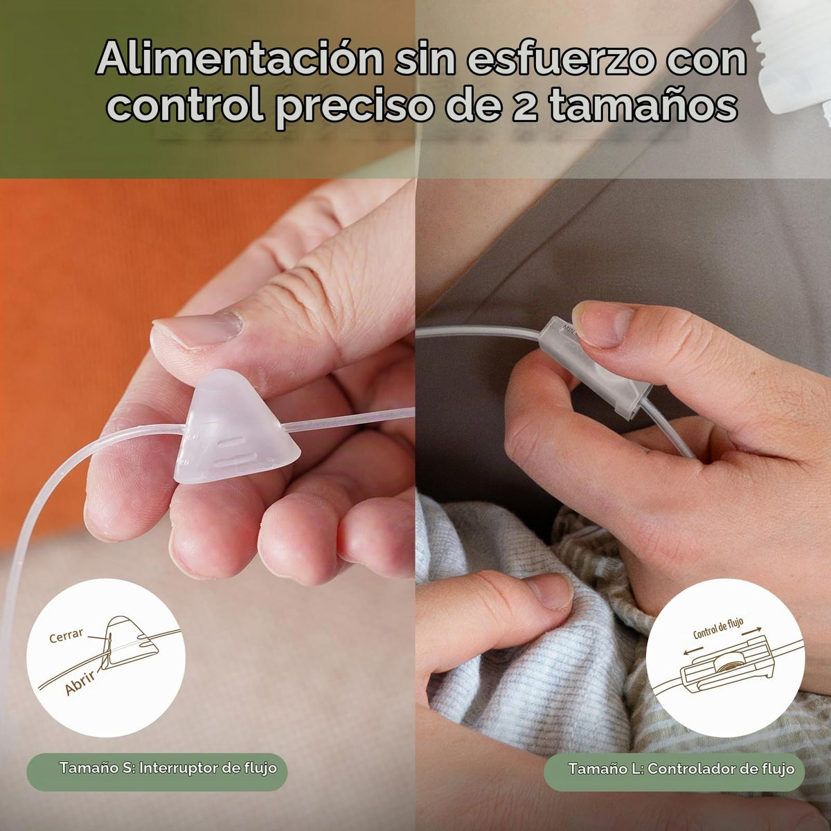 haakaa Set de Tubo y Bolsa para Alimentación Suplementaria, Sistema de Lactancia Suplementaria para Bebés, Sistema de Lactancia SNS, Silicona de Grado Alimenticio, Nuevo Diseño Mejorado con Control de