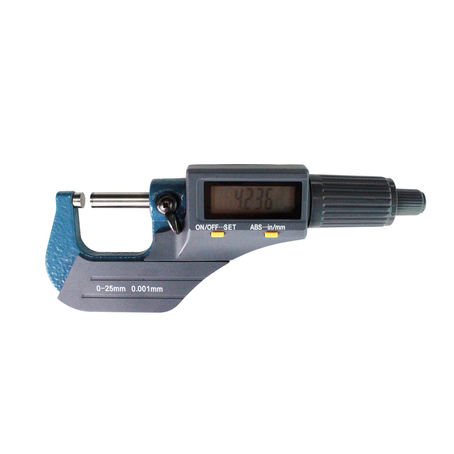 HFS(R) Micrómetro Digital para Medir Espesor con Caja Herramienta de Medición de Espesor Métrico/Pulgadas 0-25mm/0-1"