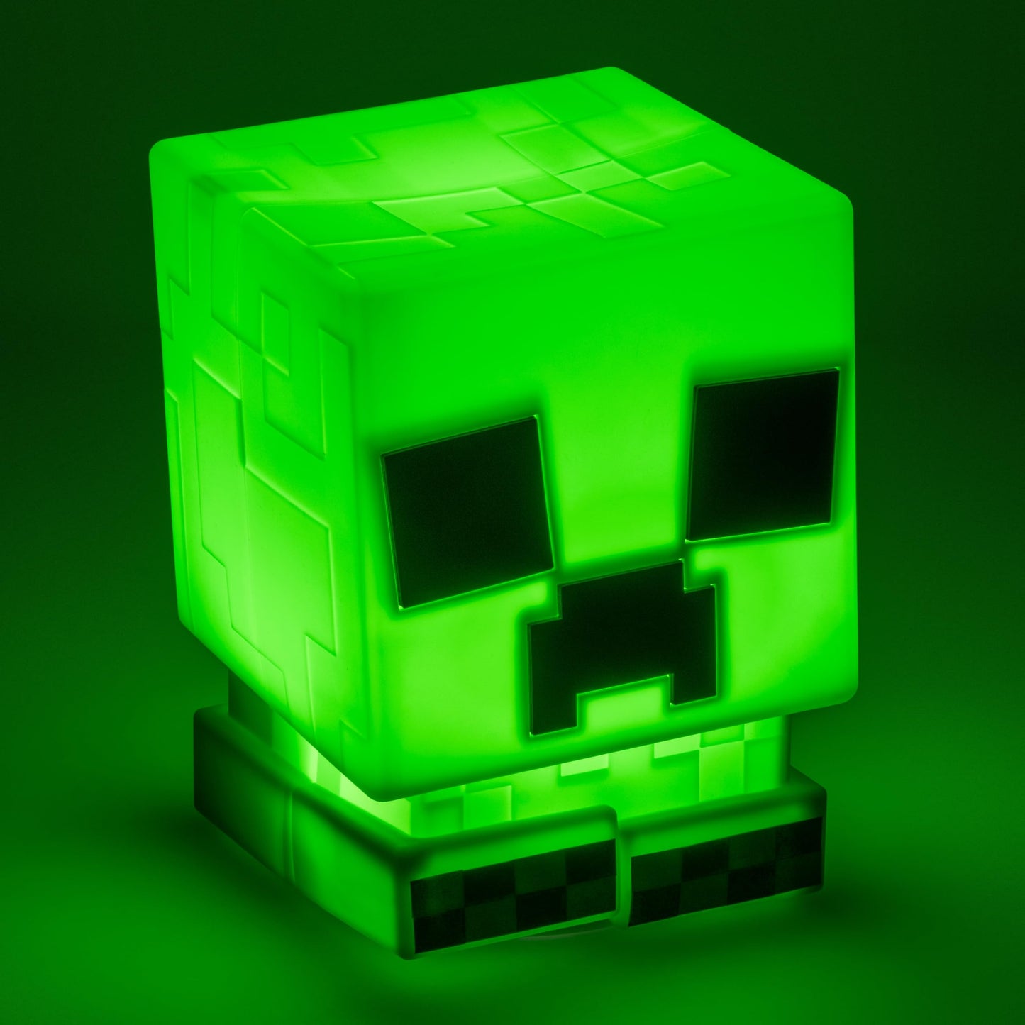 Lámpara Paladone Minecraft Creeper SquishyGlo Verde de Silicona Recargable para Niños y Adolescentes