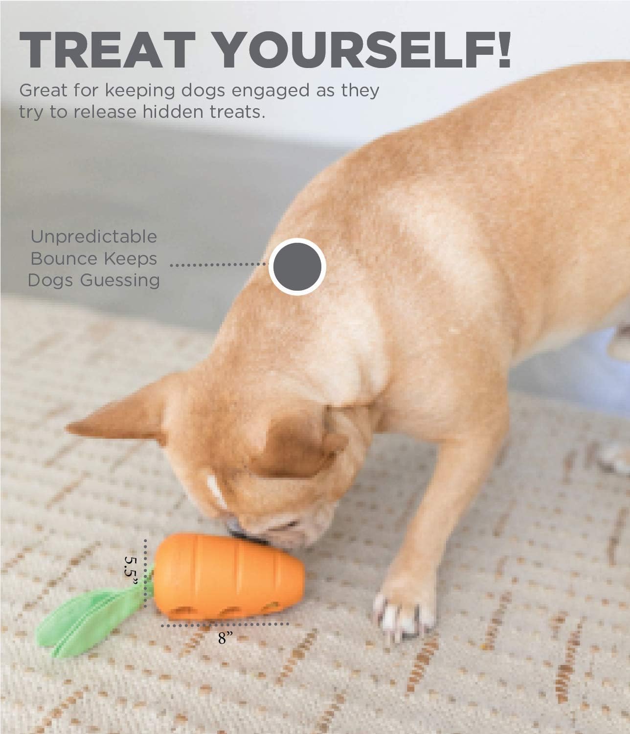 Juguete Interactivo Petstages Zanahoria para Perros
