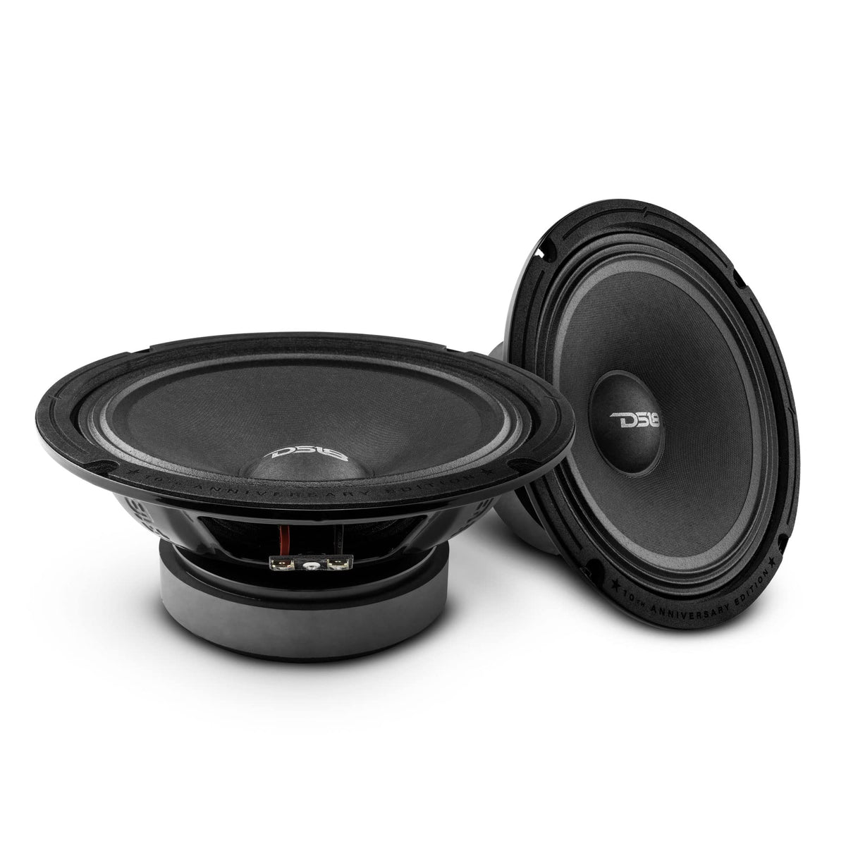 Altavoz 8 Pulgadas DS18 Edición Especial 10 Aniversario Rojo para Sistema de Sonido Estéreo de Coche o Camión