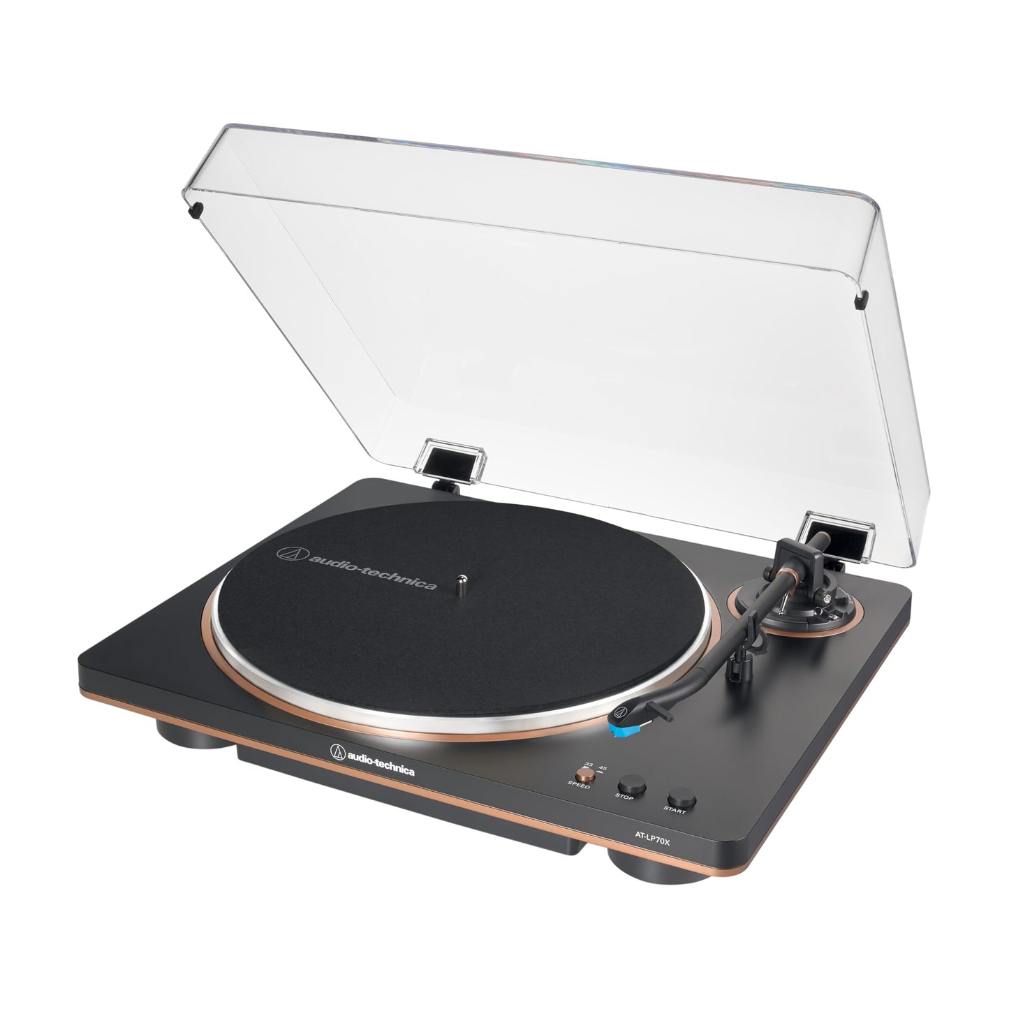 Audio-Technica AT-LP70X Tocadiscos automáticos (Negro/Bronce)