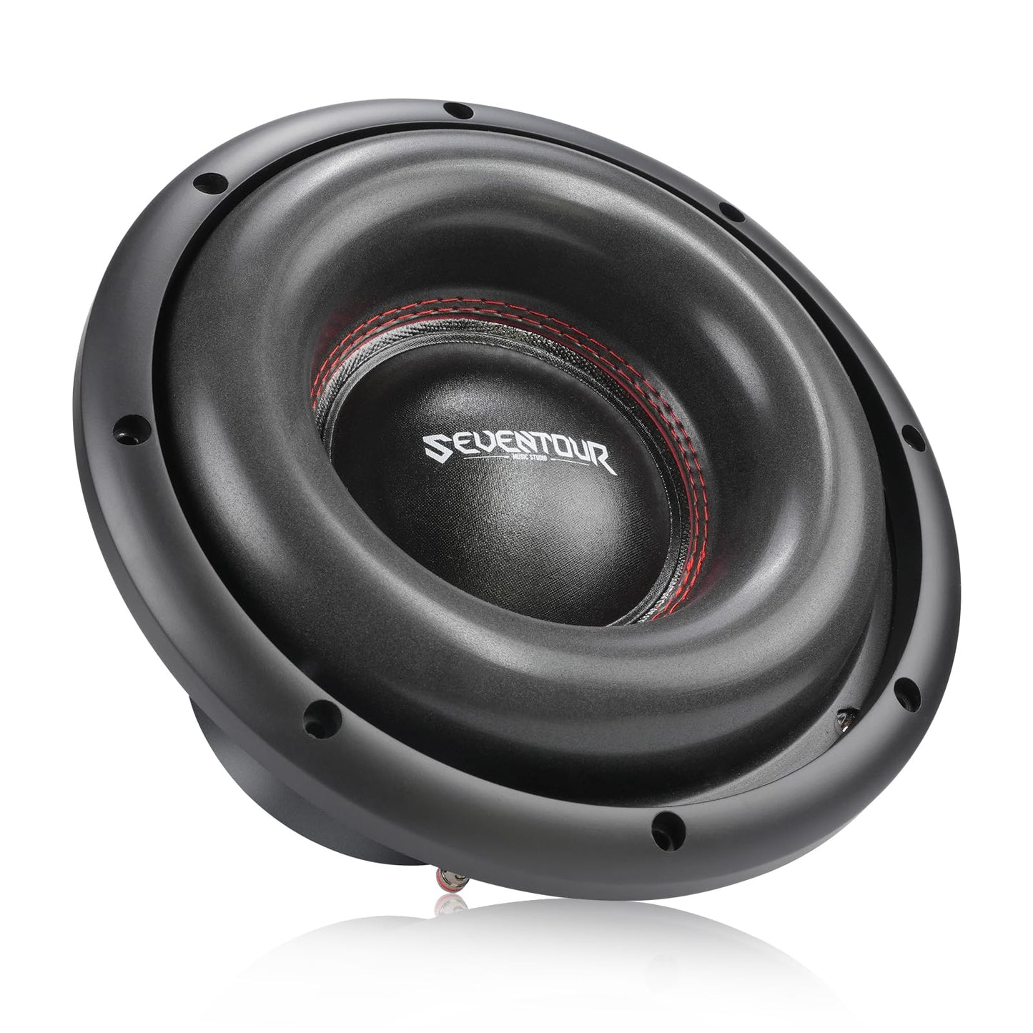 Seventour 10" 1200W de potencia máxima Subwoofer de coche dual de 4 ohmios, bobina de voz dual, imanes duales de alta resistencia, aro de espuma para sistema de sonido estéreo del vehículo (10" - dual
