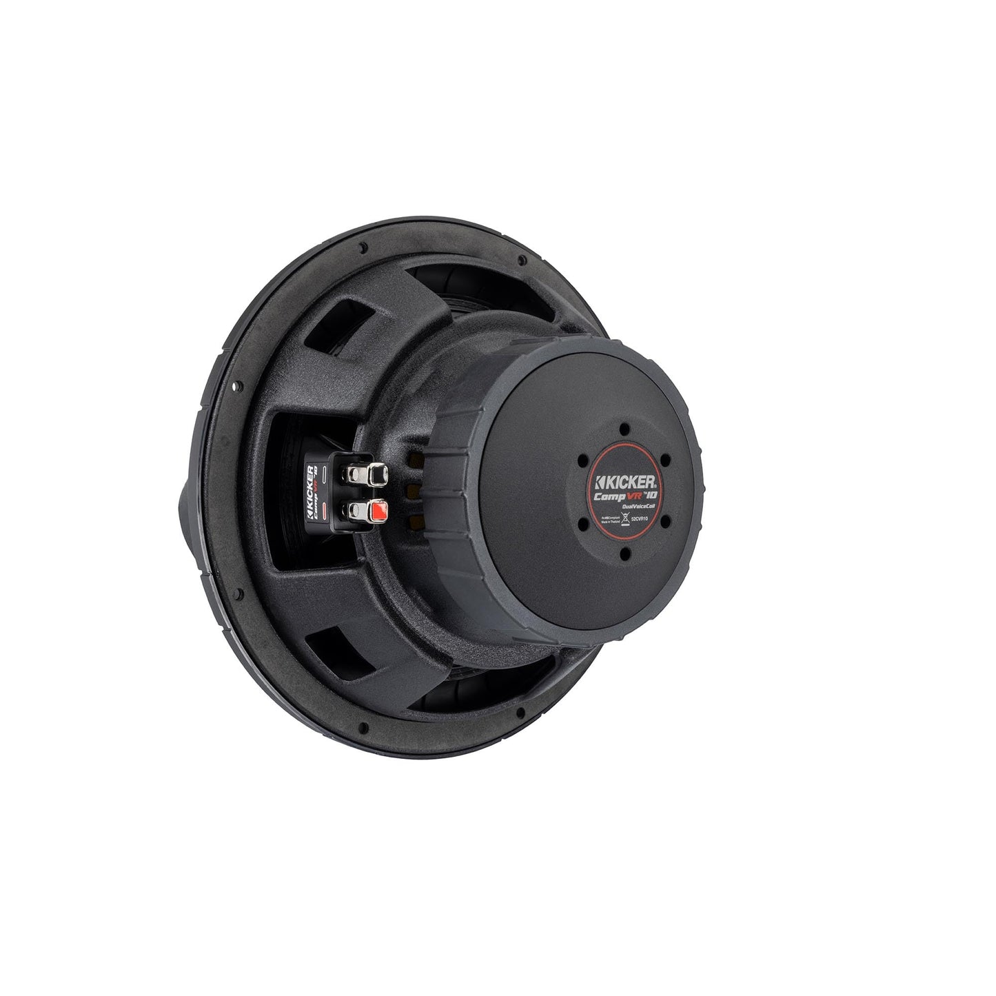 KICKER 52CVR104 - Subwoofer CVR10 CompVR de 25 cm, DVC, 4 ohmios