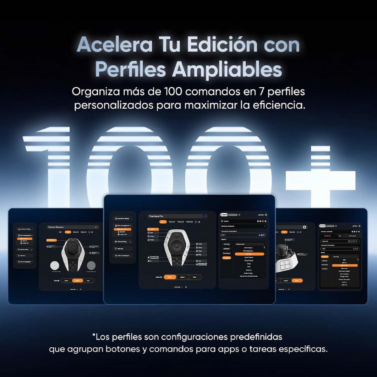Consola de Edición XPPen Pilot Pro Gris con Joystick y 3 Perillas