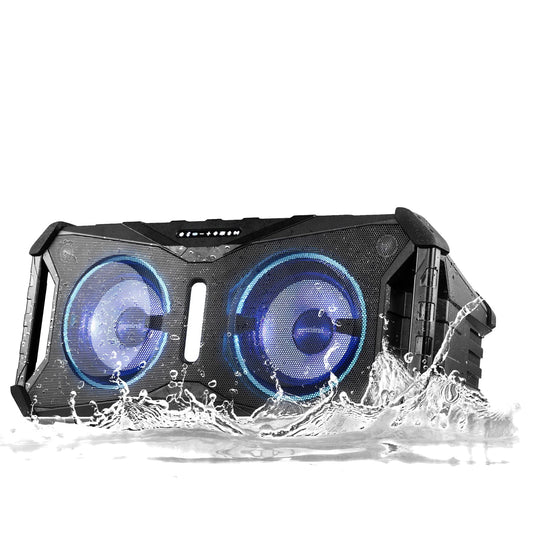 Gemini Sound SOSP-8BLK Soundsplash Recargable Impermeable inalámbrico 420 W Potencia máxima Flotante Altavoz Fiesta