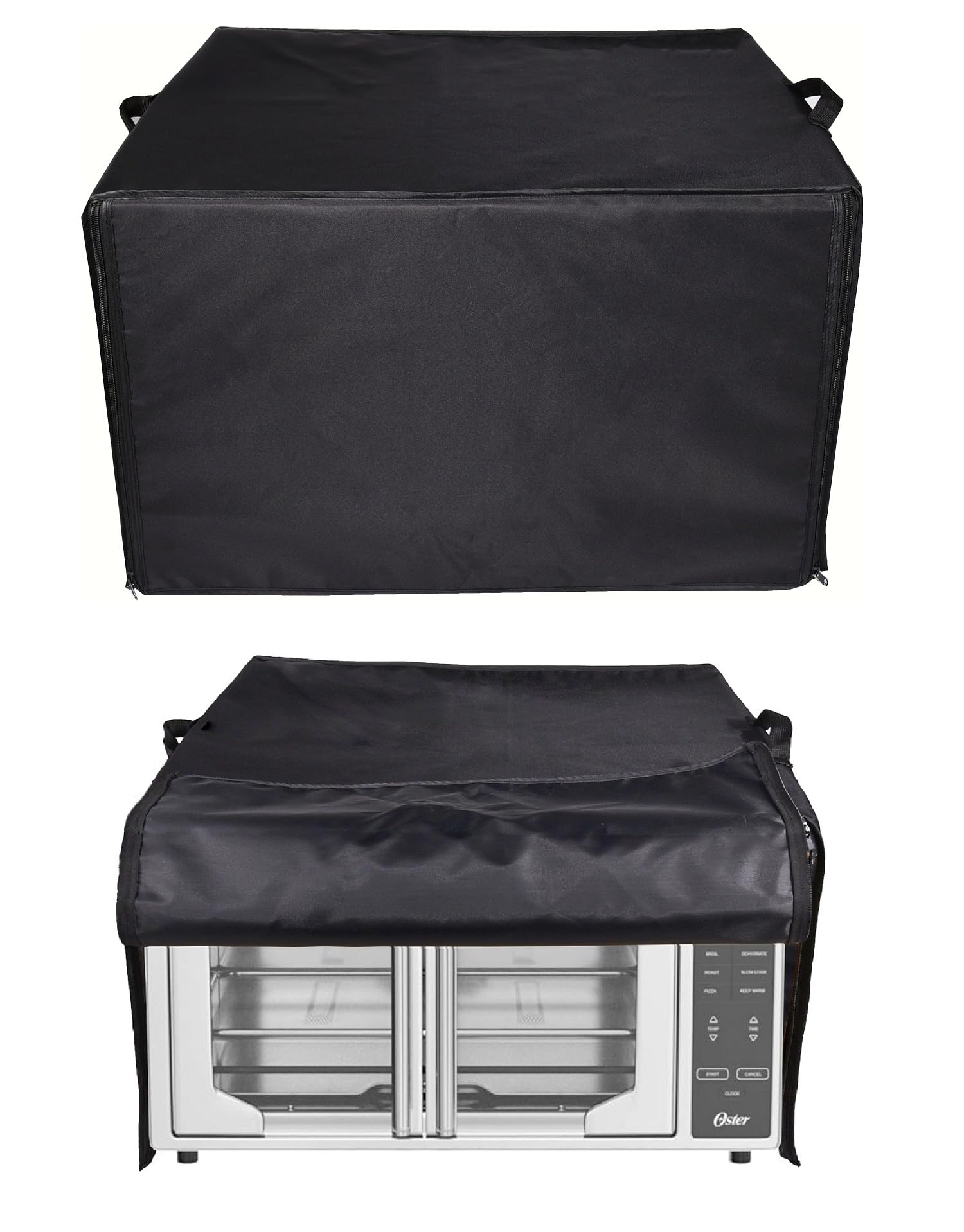 Cubierta de polvo resistente al agua para encimera de convección de puerta francesa y horno tostador, compatible con horno de convección Oster, horno tostador de encimera 8 en 1,