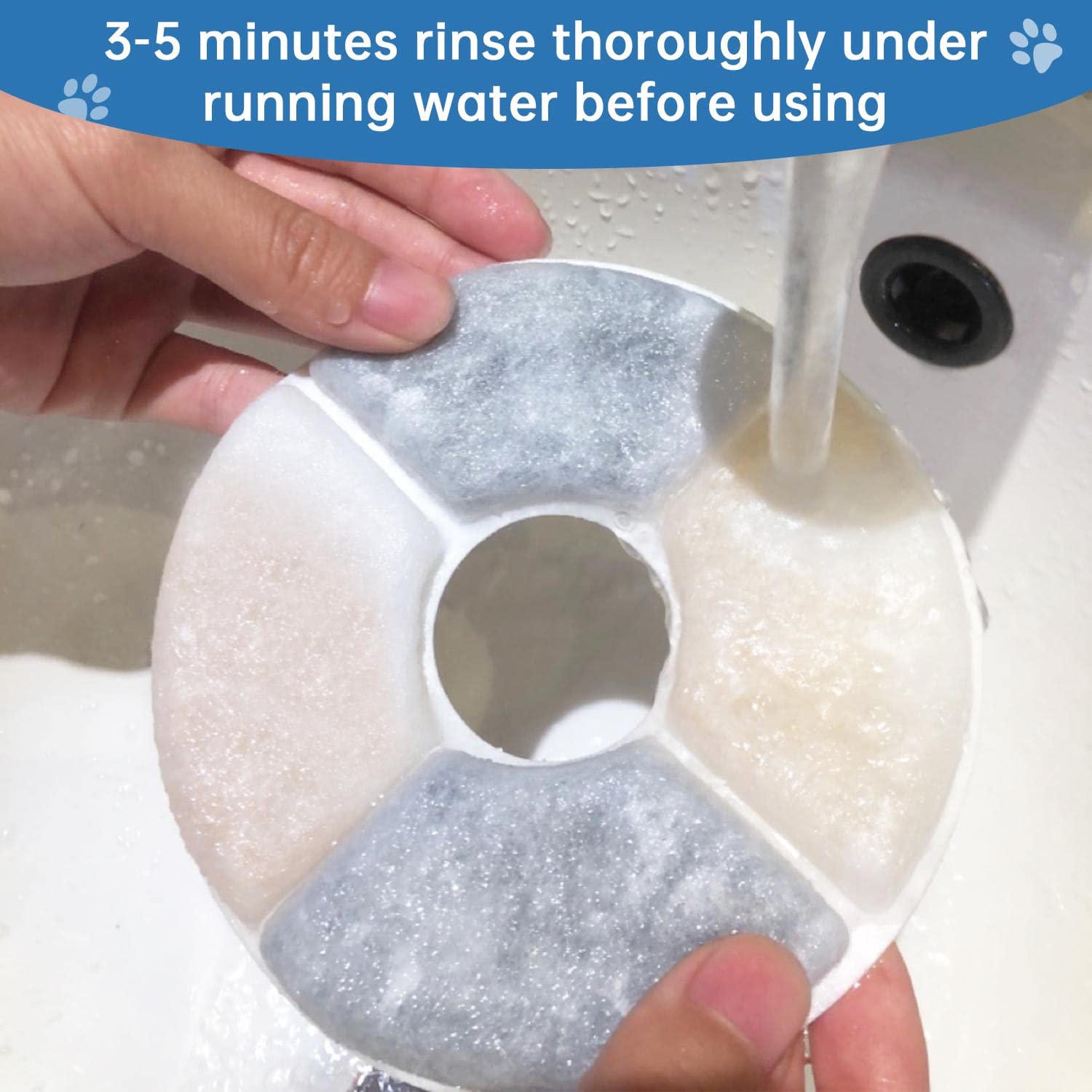 Filtros Fuente de Carbón RBAYSALE Repuesto Blanco para Gatos y Mascotas