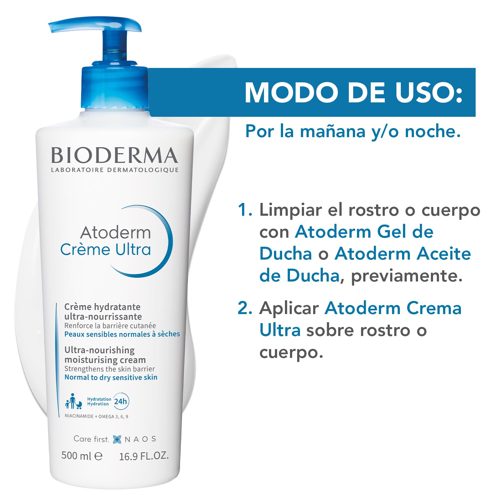 Bioderma | Atoderm Crema Nutritiva Que Hidrata Y Protege 500ml